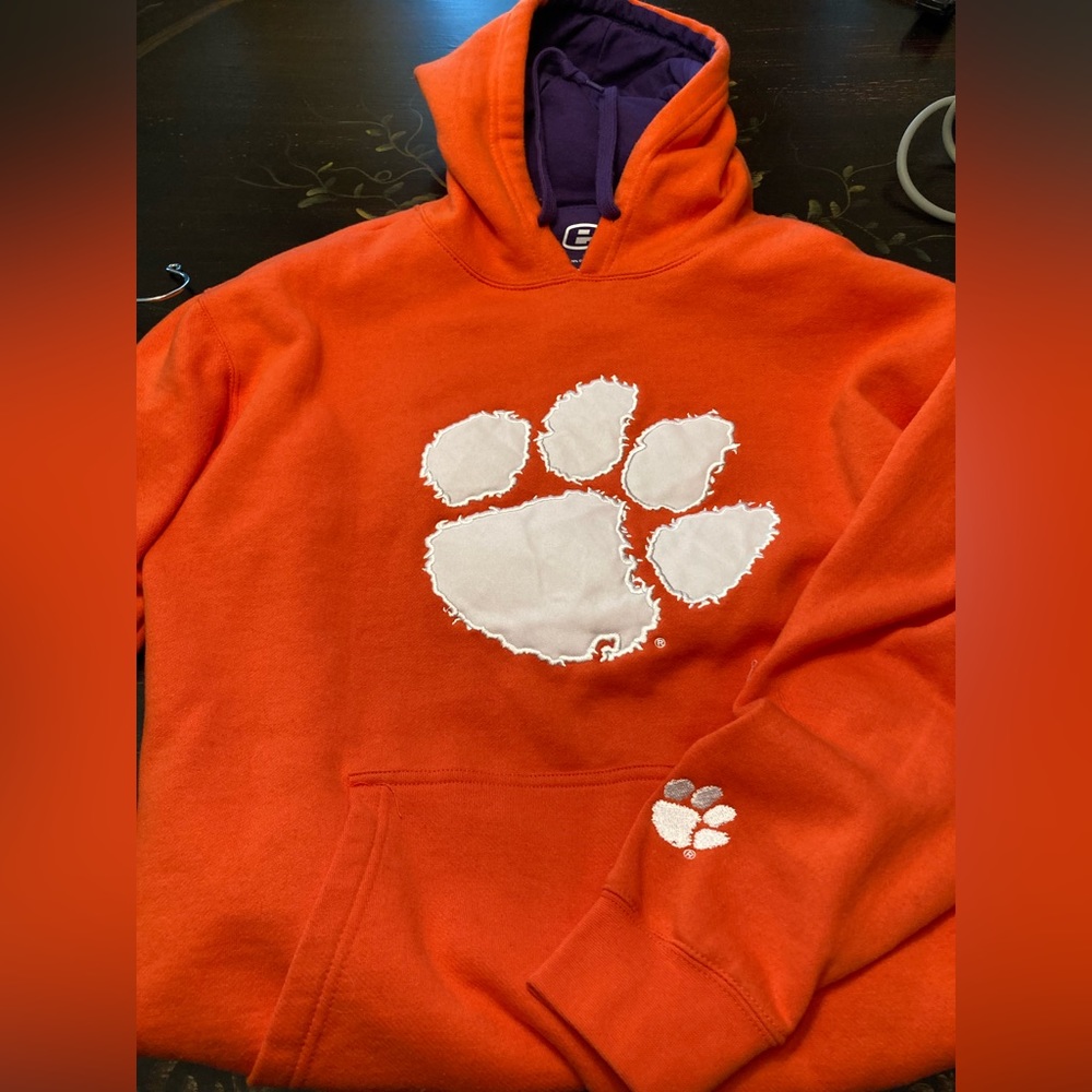 Clemson pullover sweatshirt with hood